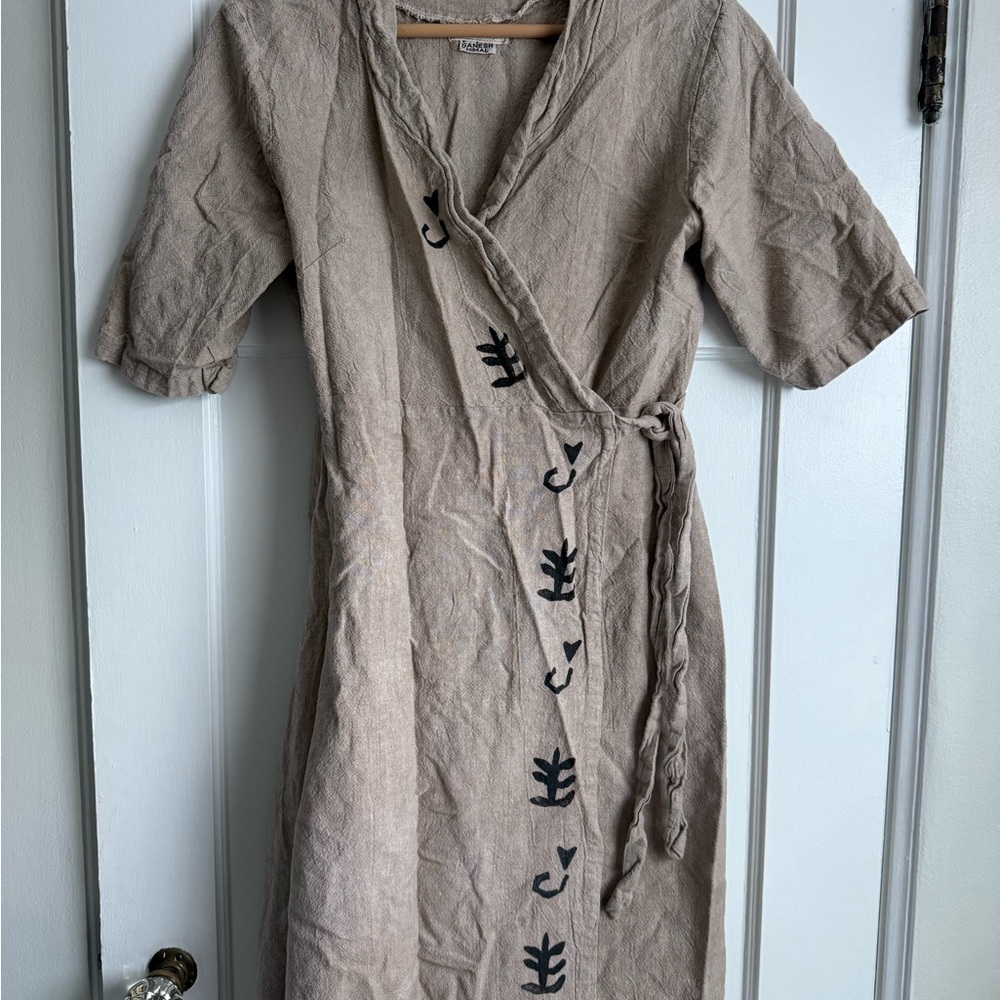 Natural Breezy Wrap Midi
